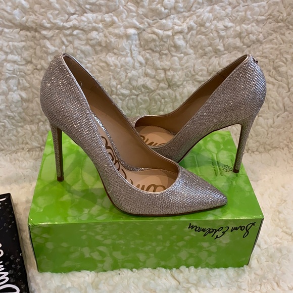 Sam Edelman Shoes Sam Edelman Danna Sparkly Mesh Heels Pumps Light
